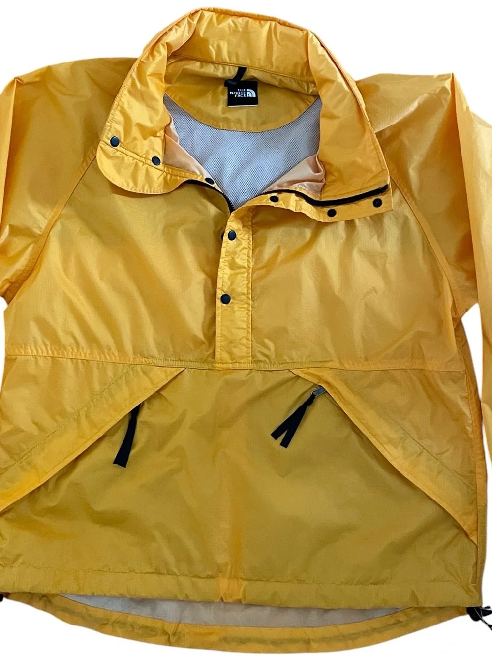 VINTAGE THE NORTH FACE ACTIVENT YELLOW PULLOVER ANORAK JACKET WINDBREAKER